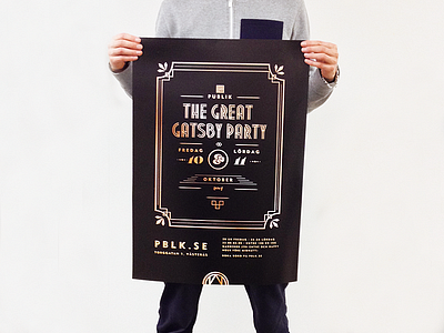 Gatsby Party gatsby party poster print