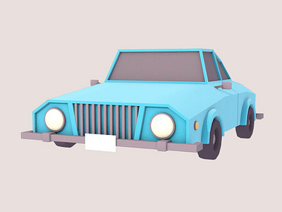 Low Poly 3D Car in Cinema 4D 3d modelling cinema4d motion graphic