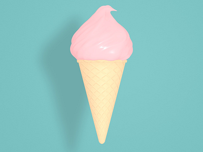 3D modeling in Cinema 4D 3d modelling cinema 4d cinema4d ice cream motion graphic