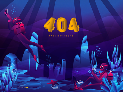 404-Web Page ErRoR 404 404 error digital art digital artwork graphic design illustration ui vector vector illustration web page design