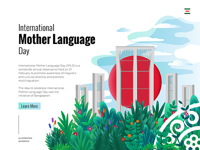 International Mother Language Day 21st february bangladesh illustration intenatianal mother language day martyrs vector web illustration