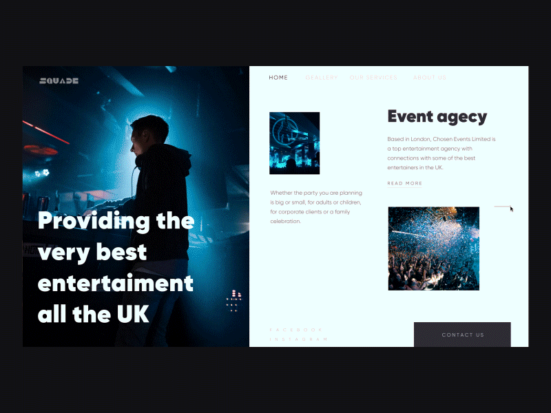 Event Web Animation after effect clean design events motion website