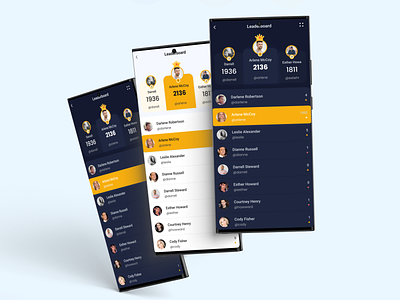 Leader Board UI Design Concept app design leader board leader board mobile app leaderboard