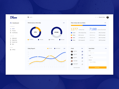 Dashboard Design clean ui design dahsboard dashboad dashboard app dashboard ui data analysis illustration one page template product page website design