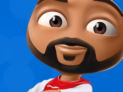 Cartoon Thierry Henry cartoon character design football football player illustration soccer thierry henry