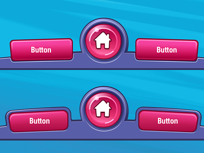 Navigation buttons game ui home home button menu navigation ui