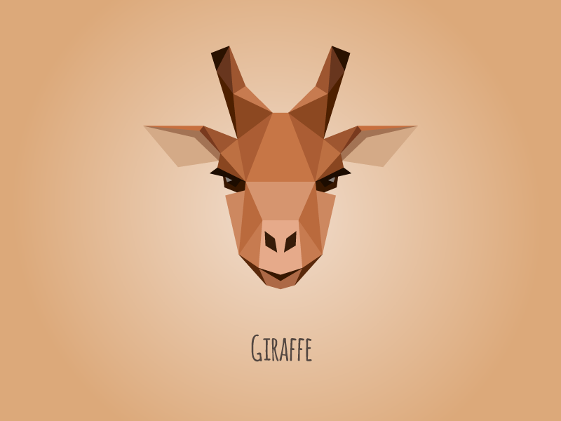 Low poly Giraffe by Glafira K 🇺🇦 on Dribbble