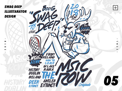 Swag Deep ai graffiti hiphop