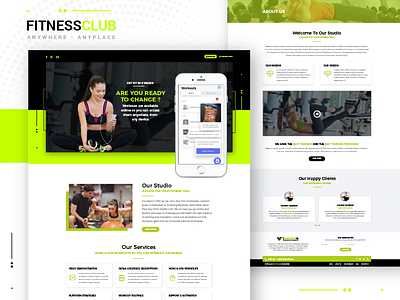 Fitness Club Website
