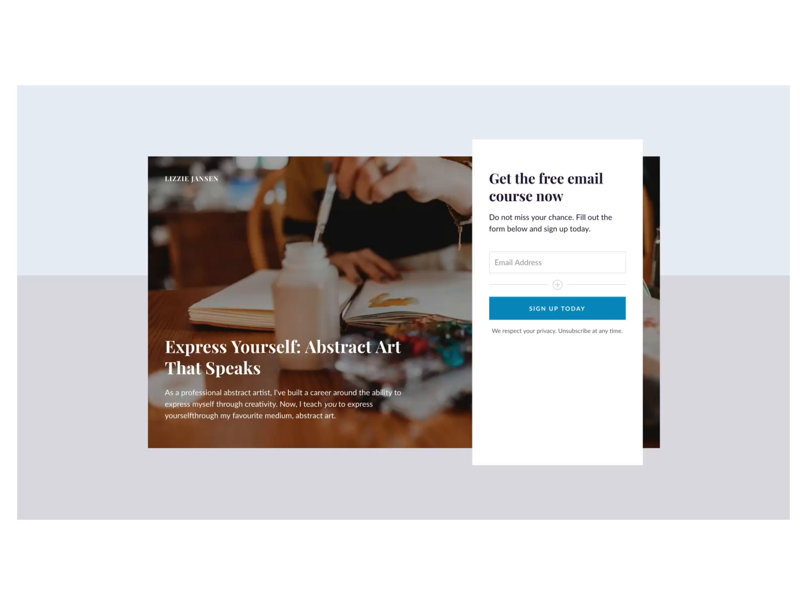 Product gif - Creating a landing page by Charli Prangley for ConvertKit ...