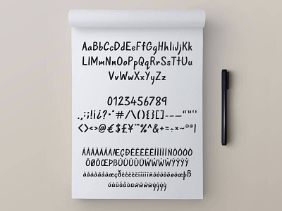 Grayscale font font font design