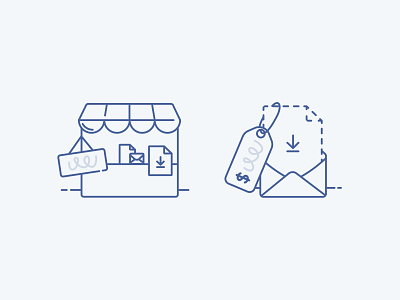 ConvertKit Commerce empty state illustrations