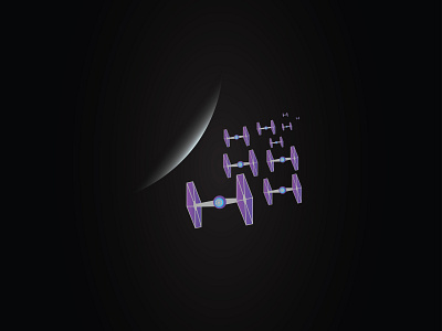 Starwars tie fighter gradient graphic illustration maythe4th maytheforcebewithyou starwars