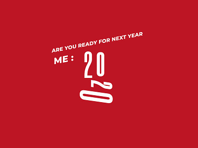 Minimal New Year 2020 graphic illustrator minimal new year sad