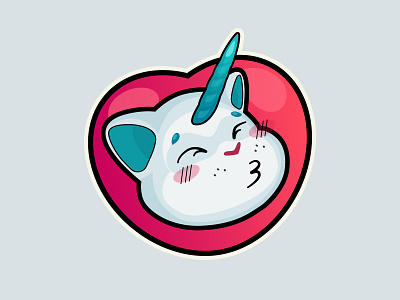 stickers cat-unicorn (unicat)