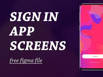 free sign in design app ui design figma sign in ui
