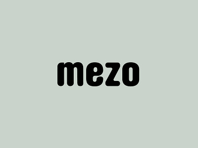 mezo logo branding design icon logo minimal vector