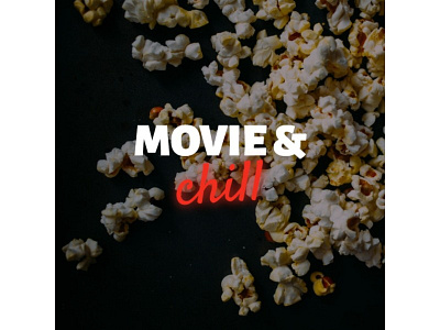 Editable Banner Design art banner banners chill color design movie photo popcorn red shadow