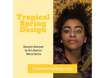 Editable Banner Design art banner banners color design girl photo spring tropical yellow