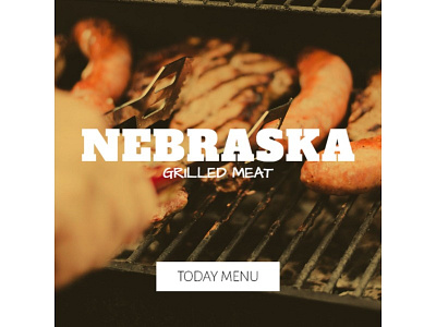 Food Editable Banner art banner banners color design food grilled meat menu nebraska photo restaurant