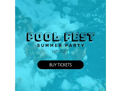 Pool Fest Editable Banner