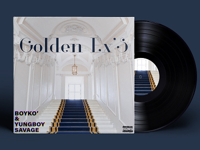 Golden Ex's - Boyko' & Young Boy Savage album album art album artwork album cover album cover design art direction artist artwork illustration music photo photography spotify