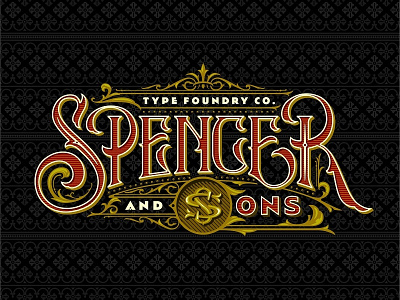 Spencer and sons Logo Lettering