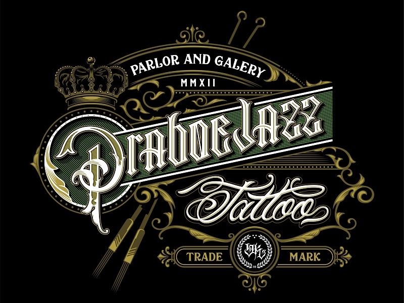 Sign Lettering Praboe Jazz Tattoo by Novi Ananda on Dribbble