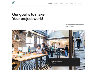 Website redesign of  digital agency VIS-A-VIS