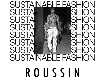 ROUSSIN | Ukrainian fashion brand brand branding brutalism design figma illustration minimalism ui