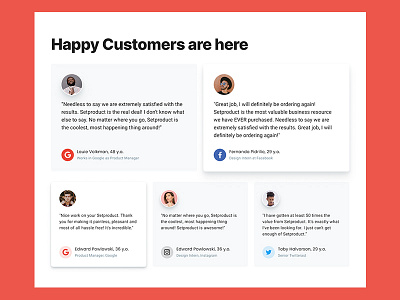 Happy Customers UX Design adobe photoshop adobexd digital marketing email marketing fastercoder figma front end developer html developer invision piyush608 psddesign sketch software company ux design uxdesign