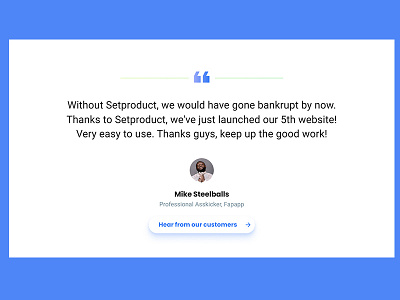 Review testimonial design fastercoder front end developer html developer mobileapp piyush608 psddesign software company ux design