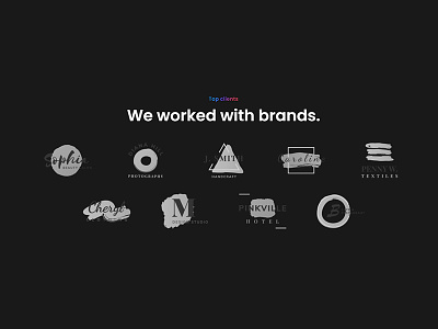 Brands logo digitalmarketing front end developer html developer mobile app design piyush608 psddesign software company ux design uxdesign website design