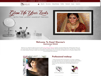Beauty Salon beauty salon socialmedia startup business ux design website design