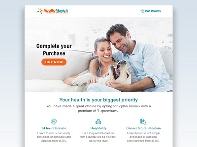 Email design template #7 design email health product promotion template