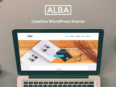 Alba Creative Wordpress Theme creative market portfolio swell theme wordpress