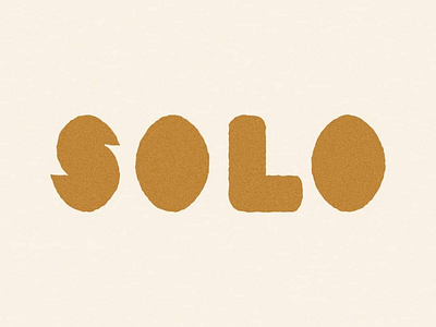 [solo] bold chunky geometric graphic design hand lettering lettering simple type typography