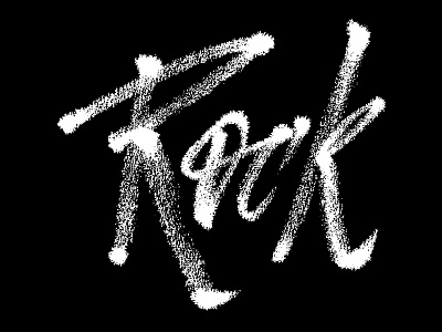 Rock option2 calligraphy typography