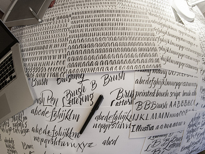 workspace calligraphy typography