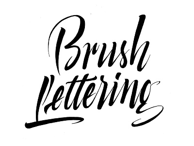 Brush Lettering Drawing calligraphy typography
