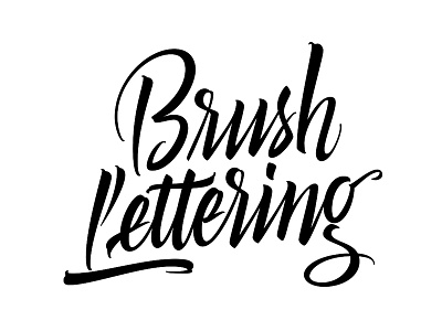 Brush Lettering Vector