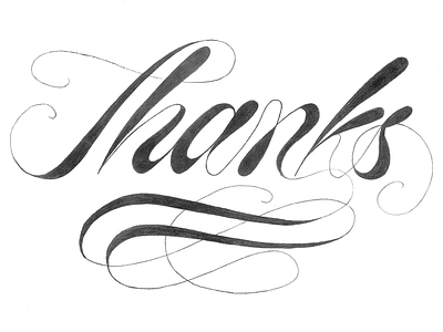 Thanks drawing calligraphy drawing lettering typography