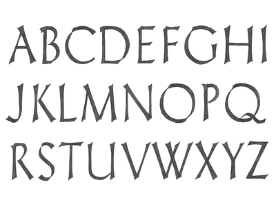 Praetor Sketch Caps drawing font type design typography