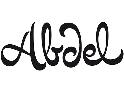 Abdel calligraphy drawing lettering typography