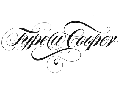 Type@Cooper Swashes copperplate drawing lettering roundhand type@cooper typography