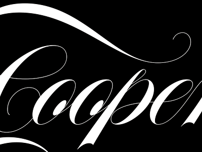 Type@Cooper Final Detail calligraphy lettering type@cooper typography vector