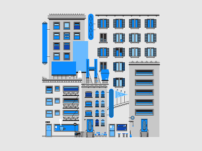 Building design illustration