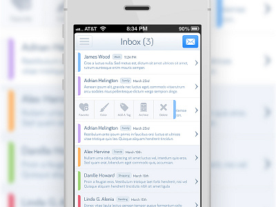 iPhone mail app