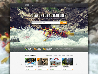 Adventure Travel & Extreme sport design site site design web design webdeisgn