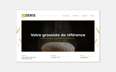 Ets Denis 🥖 | Redesign branding concept design food julien hardy photography photoshop redesign simple ui ux web webdesign webpage website